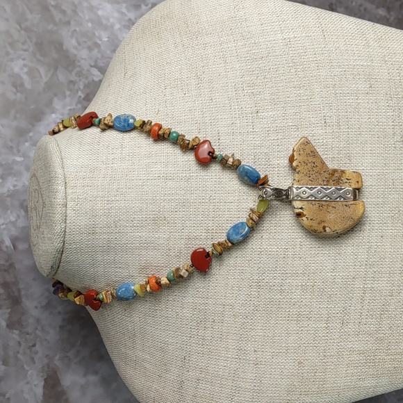 Carolyn Pollack Relios Bear Fetish Necklace - Picture 2 of 7